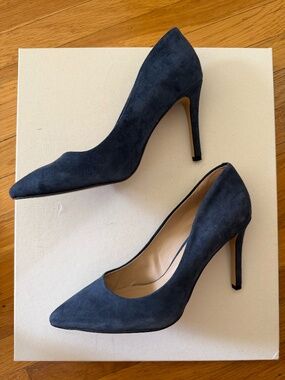 Saks Fifth Avenue real suede heels